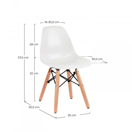 Pack 2 Sillas de Dormitorio Infantiles 35x30.5x57.5cm Thinia Home Mobiliario Infantil 6 Pack 2 Sillas de Dormitorio Infantiles 35x30.5x57.5cm Thinia Home Mobiliario Infantil 6