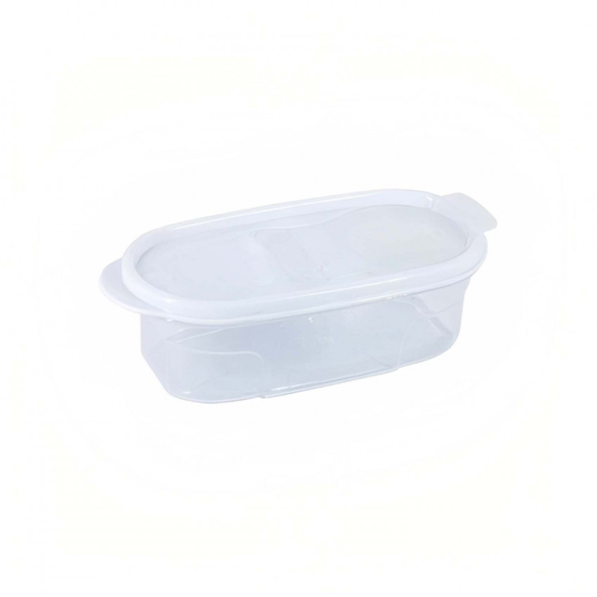 Bote con Tapa Dispensadora 0.6L Blanco 20x9.5x6cm 7house Accesorios de Cocina 1 Bote con Tapa Dispensadora 0.6L Blanco 20x9.5x6cm 7house Accesorios de Cocina 1