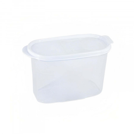 Bote con Tapa Dispensadora 1.2L Blanco 20x9.5x12.5cm 7house Accesorios de Cocina 1