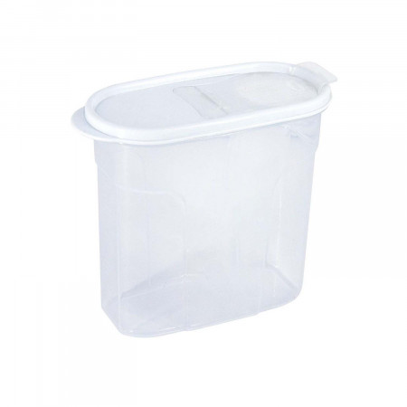 Bote con Tapa Dispensadora 1.7L Blanco 20x9.5x17.5cm 7house Accesorios de Cocina 1