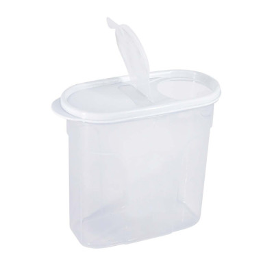 Bote con Tapa Dispensadora 1.7L Blanco 20x9.5x17.5cm 7house Accesorios de Cocina 2