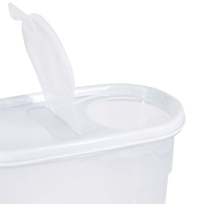 Bote con Tapa Dispensadora 1.7L Blanco 20x9.5x17.5cm 7house Accesorios de Cocina 4