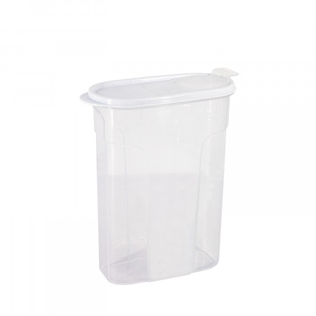 Bote con Tapa Dispensadora 2.4L Blanco 24.5x9.5x17.5cm 7house Accesorios de Cocina 1