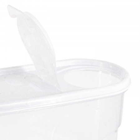 Bote con Tapa Dispensadora 4L Blanco 25.5x10.5x26.5cm 7house Accesorios de Cocina 4 Bote con Tapa Dispensadora 4L Blanco 25.5x10.5x26.5cm 7house Accesorios de Cocina 4