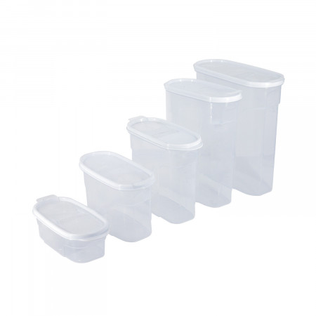 Bote con Tapa Dispensadora 4L Blanco 25.5x10.5x26.5cm 7house Accesorios de Cocina 5 Bote con Tapa Dispensadora 4L Blanco 25.5x10.5x26.5cm 7house Accesorios de Cocina 5