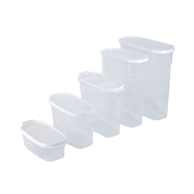 Bote con Tapa Dispensadora 4L Blanco 25.5x10.5x26.5cm 7house Accesorios de Cocina 5