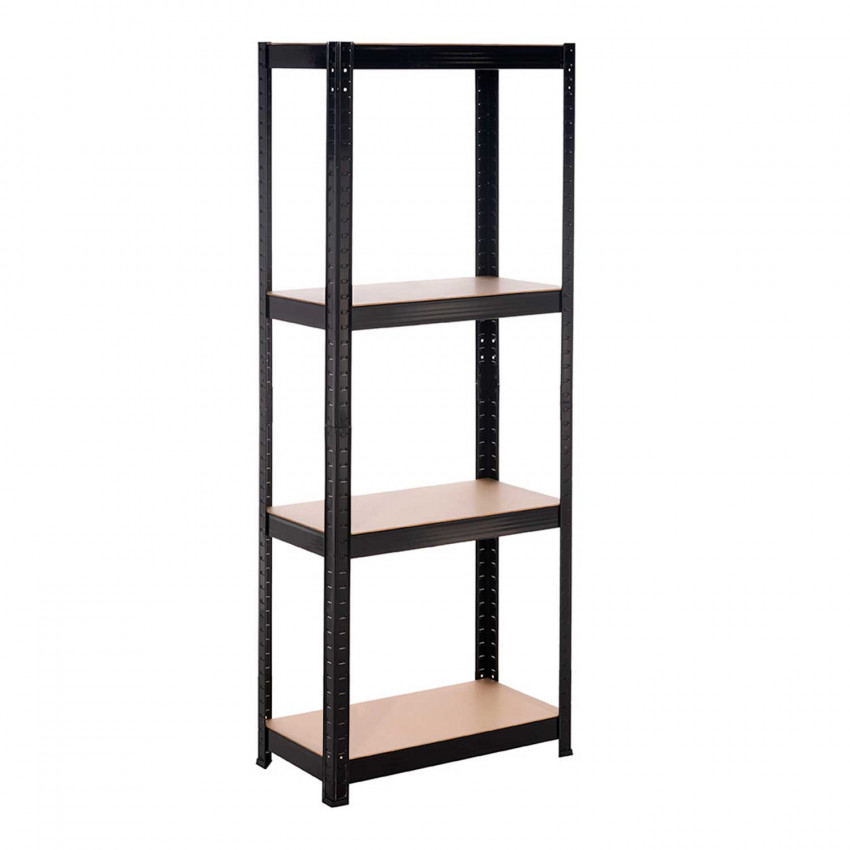 Estantería Metálica con 4 Baldas Ajustables 148x60x30cm 240Kg O91 Estanterías 1 Estantería Metálica con 4 Baldas Ajustables 148x60x30cm 240Kg O91 Estanterías 1