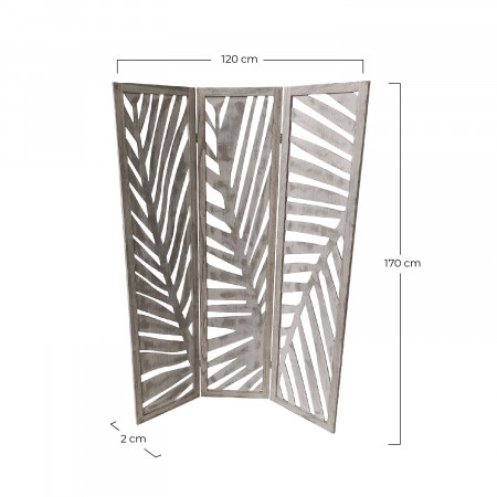 Biombo de Madera Koloa 2x120x170cm 7house Biombos 10 Biombo de Madera Koloa 2x120x170cm 7house Biombos 10