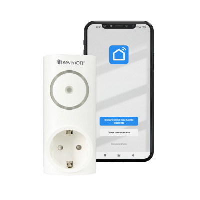 Pack 2 Enchufes Inteligentes WiFi Controladores de Aire Acondicionado vía Smartphone/APP 7hSevenOn Home Enchufes Inteligentes 3