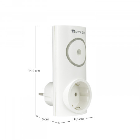 Pack 2 Enchufes Inteligentes WiFi Controladores de Aire Acondicionado vía Smartphone/APP 7hSevenOn Home Enchufes Inteligentes 5