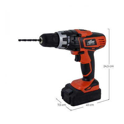 Taladro Atornillador 550rpm de Batería 14,4V Ni-MH RDM Quality Tools Herramientas 6
