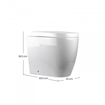 Inodoro para Baño Ginos Blanco con Accesorios de Instalación 35x50.5x38.3cm Aceraqua Accesorios de Baño 5 Inodoro para Baño Ginos Blanco con Accesorios de Instalación 35x50.5x38.3cm Aceraqua Accesorios de Baño 5