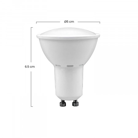 Bombilla LED Spotlight GU10 5W Equi.35W 345lm 25000H 7hSevenOn LED Bombillas LED 7