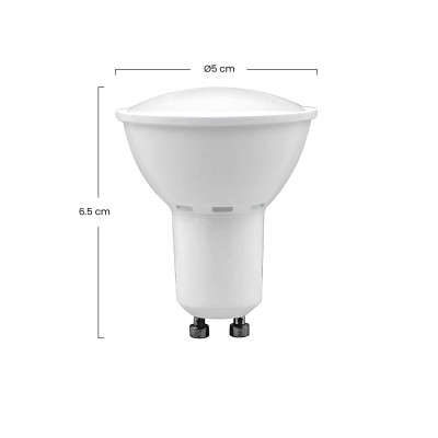 Bombilla LED Spotlight GU10 5W Equi.35W 345lm 25000H 7hSevenOn LED Bombillas LED 7