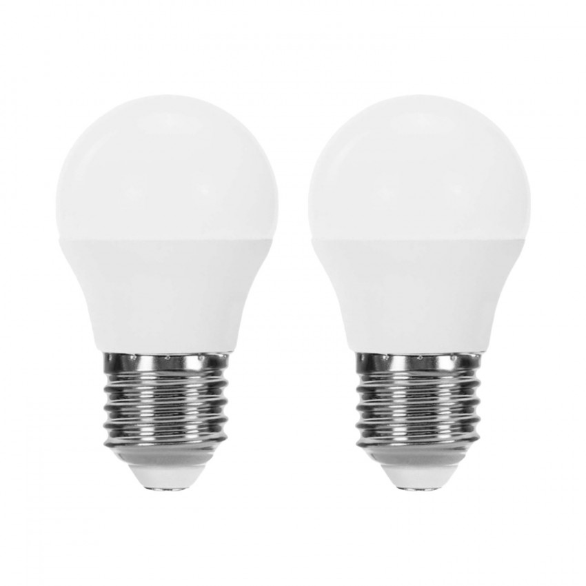 Pack 2 Bombillas LED Esférica E27 6W Equi.40W 470lm 10000H 1Primer Leader Bombillas LED 1 Pack 2 Bombillas LED Esférica E27 6W Equi.40W 470lm 10000H 1Primer Leader Bombillas LED 1