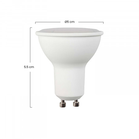 Pack 2 Bombillas LED Spotlight GU10 6W Equi.50W 540lm 10000H 1Primer Leader Bombillas LED 3 Pack 2 Bombillas LED Spotlight GU10 6W Equi.50W 540lm 10000H 1Primer Leader Bombillas LED 3