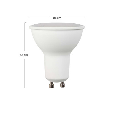 Pack 2 Bombillas LED Spotlight GU10 6W Equi.50W 540lm 10000H 1Primer Leader Bombillas LED 3