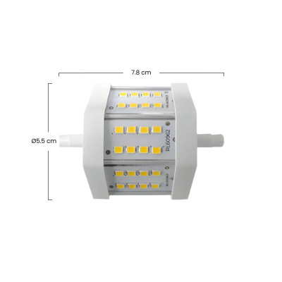 Bombilla LED Tubo R7S 5,5W Equi.45W 550lm 4000K 25000H
 7hSevenOn Bombillas LED 3