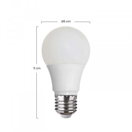 Bombilla LED Estándar Antimosquitos E27 5W Equi.25W 220lm 3000K 25000H
 7hSevenOn Antimosquitos 3