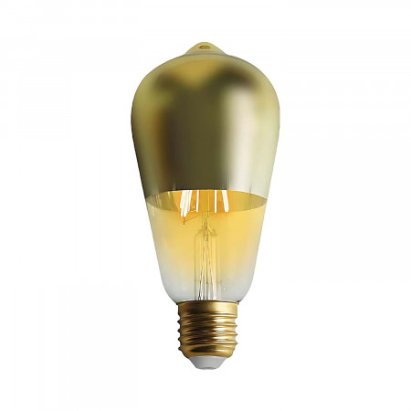 Bombilla LED Edison Cúpula Oro E27 6W Equi.45W 600lm 15000H
 7hSevenOn Vintage Bombillas LED 1