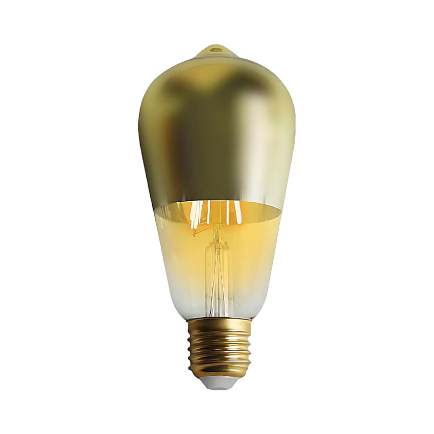 Bombilla LED Edison Cúpula Oro E27 6W Equi.45W 600lm 15000H
 7hSevenOn Vintage Bombillas LED 1