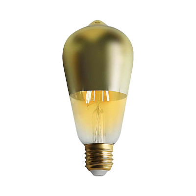 Bombilla LED Edison Cúpula Oro E27 6W Equi.45W 600lm 15000H
 7hSevenOn Vintage Bombillas LED 1