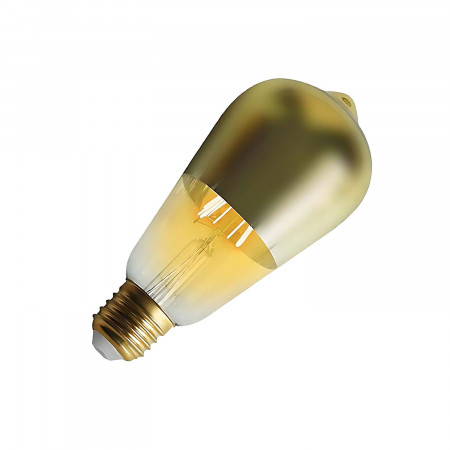 Bombilla LED Edison Cúpula Oro E27 6W Equi.45W 600lm 15000H
 7hSevenOn Vintage Bombillas LED 2