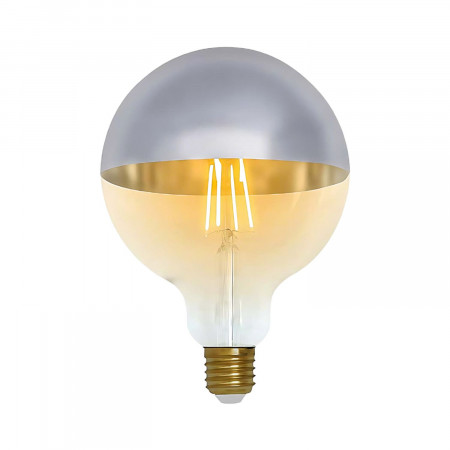 Bombilla LED Globo G120 Cúpula Plata E27 8W Equi.60W 806lm 2100K Vintage 15000H
 7hSevenOn Vintage Bombillas LED 1