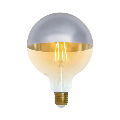 Bombilla LED Globo G120 Cúpula Plata E27 8W Equi.60W 806lm 2100K Vintage 15000H
 7hSevenOn Vintage Bombillas LED 1