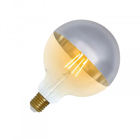 Bombilla LED Globo G120 Cúpula Plata E27 8W Equi.60W 806lm 2100K Vintage 15000H
 7hSevenOn Vintage Bombillas LED 2