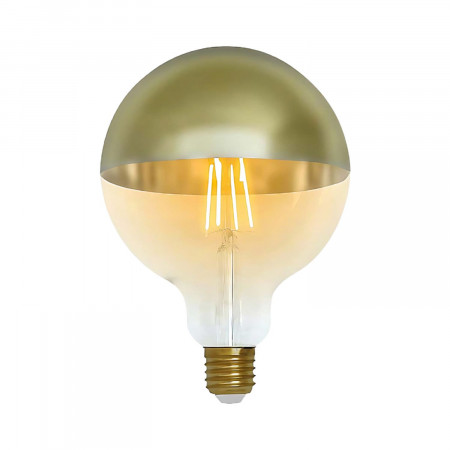 Bombilla LED Globo G120 Cúpula Oro E27 6W Equi.48W 600lm 2100K 15000H
 7hSevenOn Vintage Bombillas LED 1