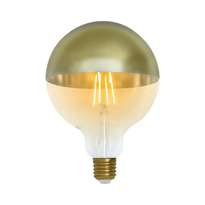 Bombilla LED Globo G120 Cúpula Oro E27 6W Equi.48W 600lm 2100K 15000H
 7hSevenOn Vintage Bombillas LED 1