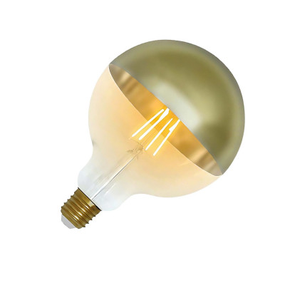 Bombilla LED Globo G120 Cúpula Oro E27 6W Equi.48W 600lm 2100K 15000H
 7hSevenOn Vintage Bombillas LED 2