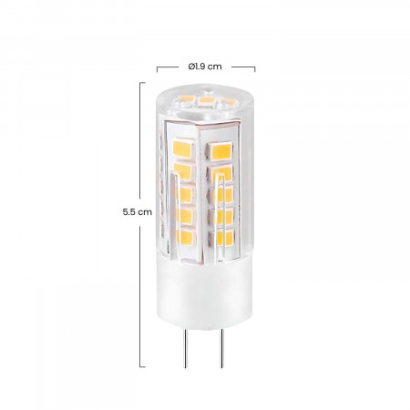Bombilla LED Bipin G4 3W Equi.25W 249lm 3000K 25000H 7hSevenOn Bombillas LED 3