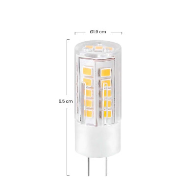 Bombilla LED Bipin G4 3W Equi.25W 249lm 3000K 25000H 7hSevenOn Bombillas LED 3