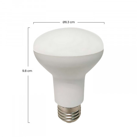 Bombilla LED Reflectora E27 11W Equi.75W 1055lm 3000K 25000H
 7hDayron Bombillas LED 3