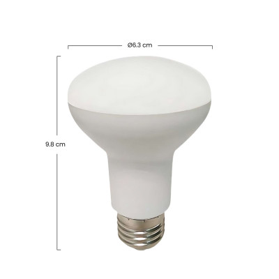 Bombilla LED Reflectora E27 11W Equi.75W 1055lm 3000K 25000H
 7hDayron Bombillas LED 3