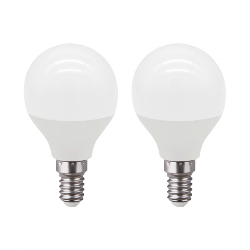 Pack 2 Bombillas LED Esférica E14 6W Equi.40W 470lm 25000H 7hSevenOn Premium Bombillas LED 1 Pack 2 Bombillas LED Esférica E14 6W Equi.40W 470lm 25000H 7hSevenOn Premium Bombillas LED 1