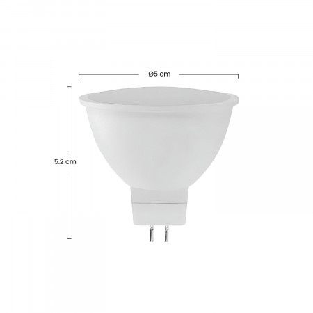 Pack 3 Bombillas LED GU5.3 Spotlight 8W Equi.60W 700lm Raydan Home Bombillas LED 3