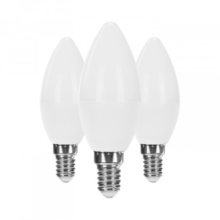 Pack 3 Bombillas LED Vela E14 6W Equi.40W 470lm Raydan Home Bombillas LED 1