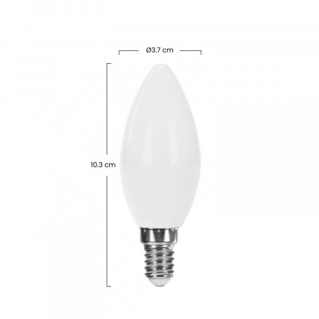 Pack 6 Bombillas LED Vela E14 6W Equi.40W 470lm Raydan Home Bombillas LED 3