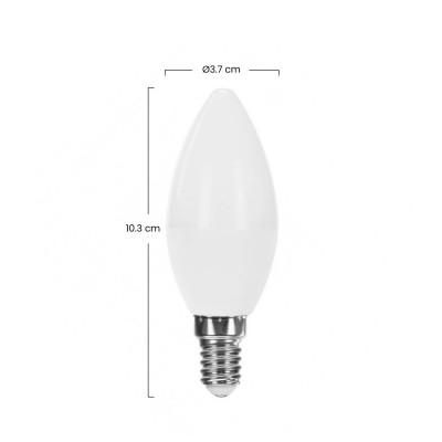 Pack 6 Bombillas LED Vela E14 6W Equi.40W 470lm Raydan Home Bombillas LED 3
