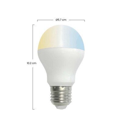Bombilla LED Estándar con Cambio de Temperatura E27 6W Equi.40W 470lm 15000H
 7hSevenOn Bombillas LED 4