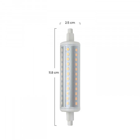 Bombilla LED Tubo R7S 10W Equi.80W 1200lm Regulable 4000K 25000H 7hSevenOn Bombillas LED 3 Bombilla LED Tubo R7S 10W Equi.80W 1200lm Regulable 4000K 25000H 7hSevenOn Bombillas LED 3