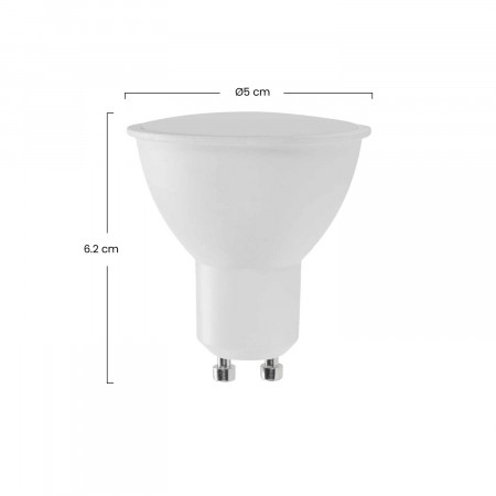 Pack 6 Bombillas LED GU10 Spotlight 6W Equi.50W 540lm 6000K Raydan Home Bombillas LED 3