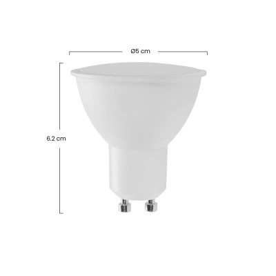 Pack 6 Bombillas LED GU10 Spotlight 6W Equi.50W 540lm 6000K Raydan Home Bombillas LED 3