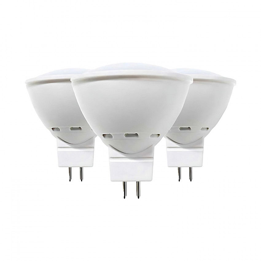 Pack 3 Bombillas LED Spotlight GU5.3 6W Equi.50W 540lm 3000K 15000H Primer Leader Bombillas LED 1 Pack 3 Bombillas LED Spotlight GU5.3 6W Equi.50W 540lm 3000K 15000H Primer Leader Bombillas LED 1
