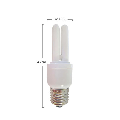 Pack 3 Bombillas CFL Bajo Consumo 2U E27 11W 528lm 7hSevenOn Iluminación Bajo Consumo 7