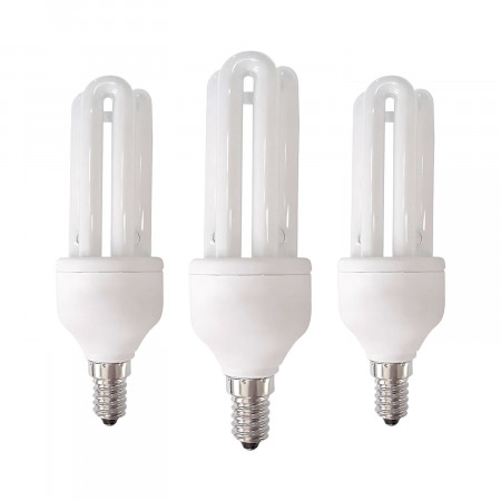 Pack 3 Bombillas CFL Bajo Consumo 3U E14 15W 825lm 2700K 7hSevenOn Iluminación Bajo Consumo 1