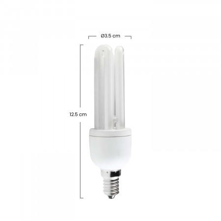 Bombilla CFL Bajo Consumo Mini 3U E14 15W 825lm 2700K 7hSevenOn Iluminación Bajo Consumo 3 Bombilla CFL Bajo Consumo Mini 3U E14 15W 825lm 2700K 7hSevenOn Iluminación Bajo Consumo 3